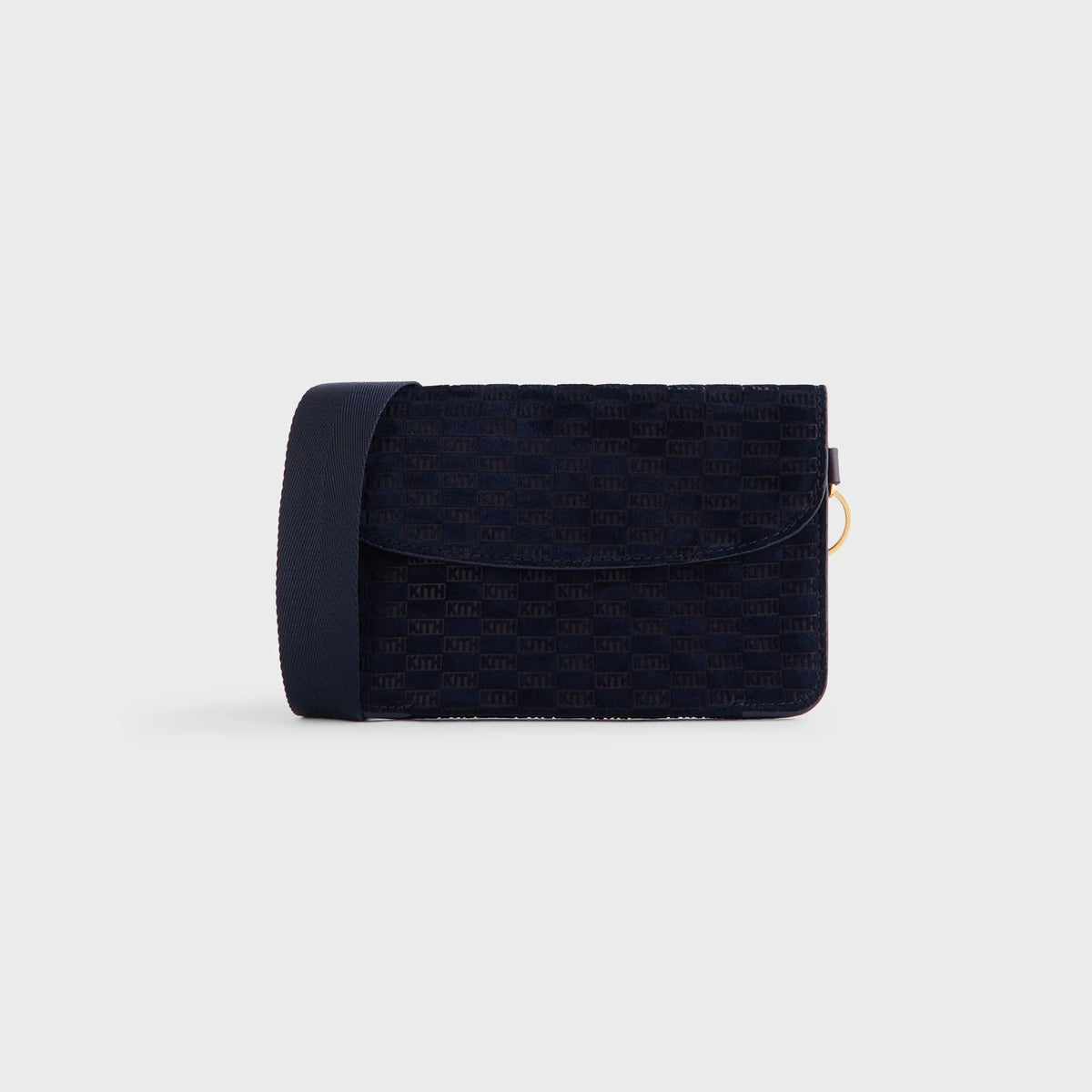 Kith Monogram Suede Envelope K20 Bag - Ink