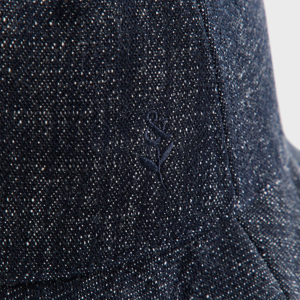 &Kin Wool Denim Dawson Bucket Hat - Blue Navy