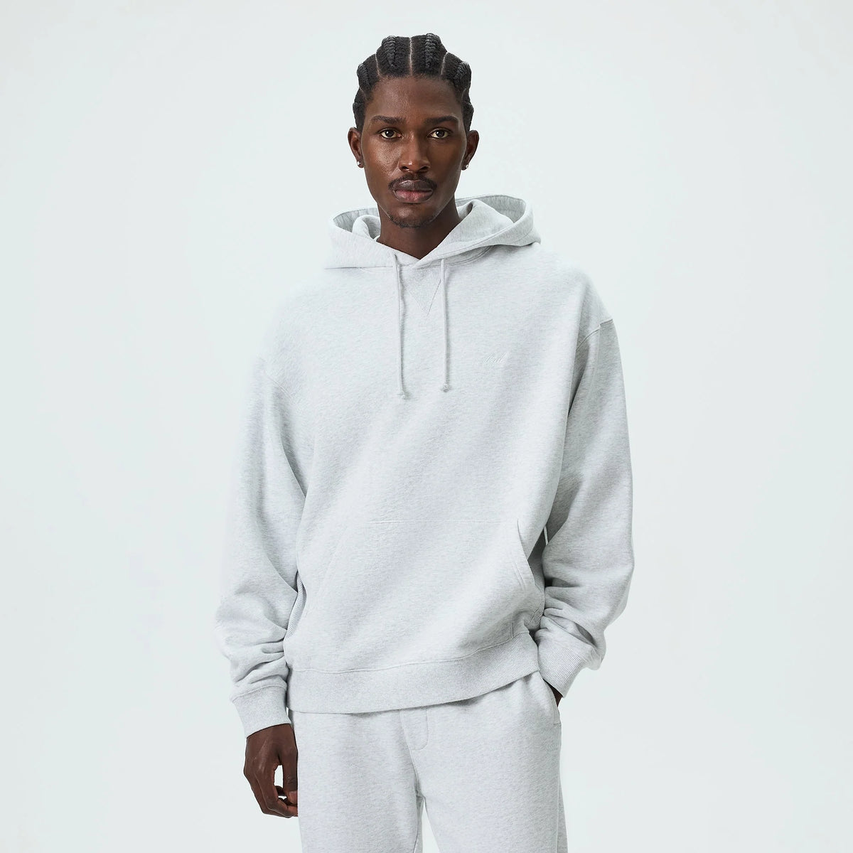 Kith Williams III Hoodie - Light Heather Grey