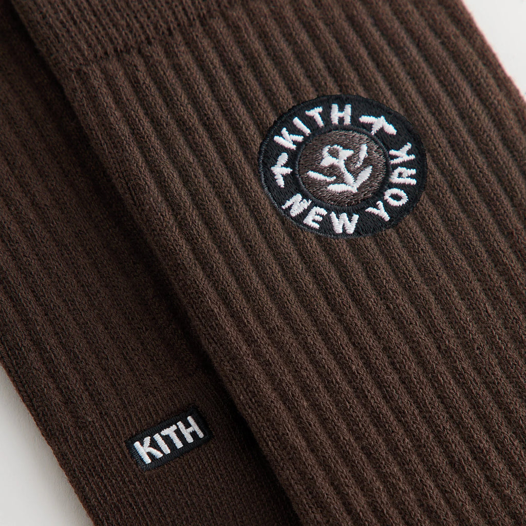 Kith 3-Pack Rose Script Cotton Crew Socks - Multi
