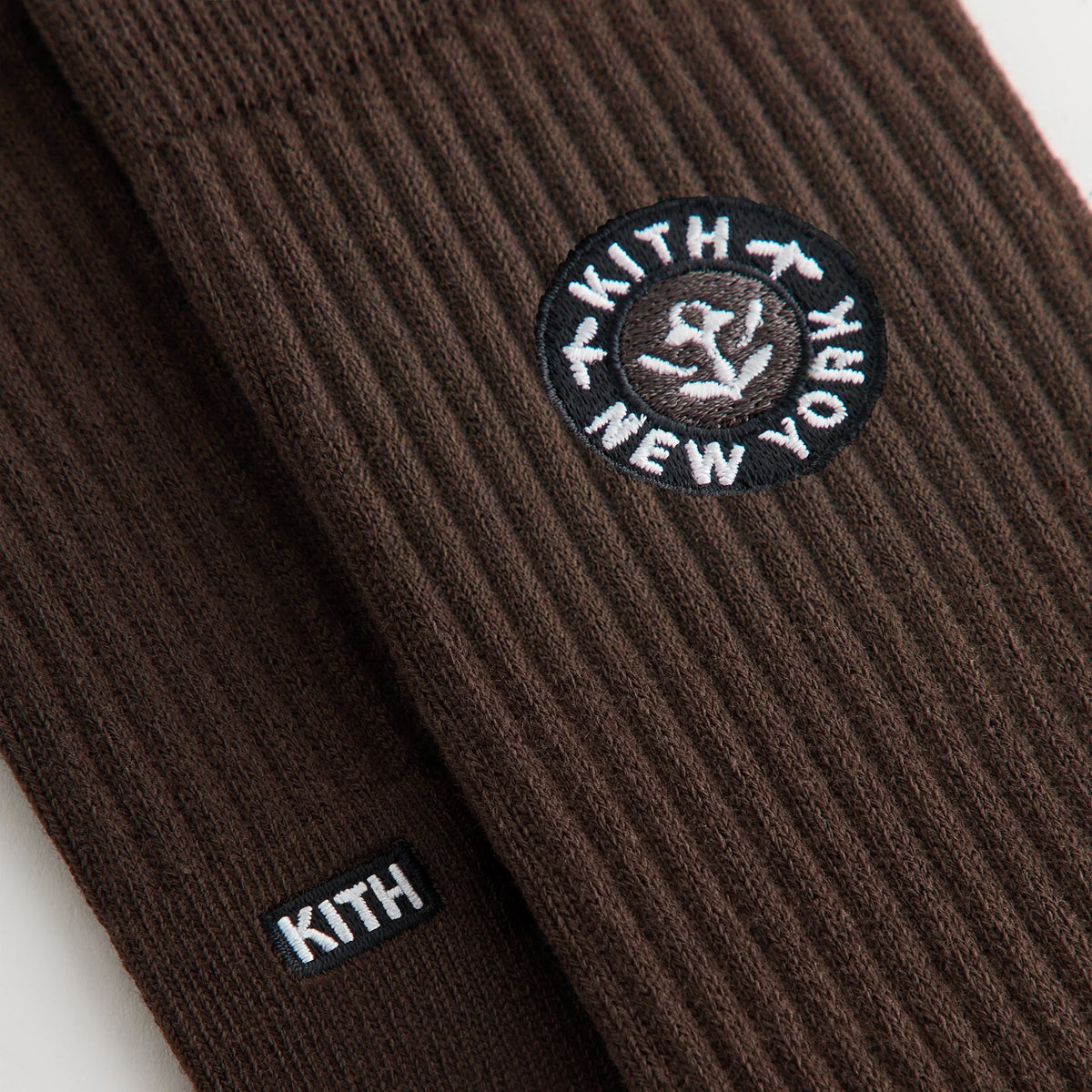 Kith 3-Pack Rose Script Cotton Crew Socks - Multi