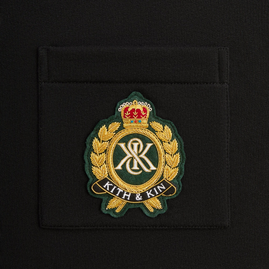 Kith Bullion Lauel Crest Nelson Pocket Rugby - Black