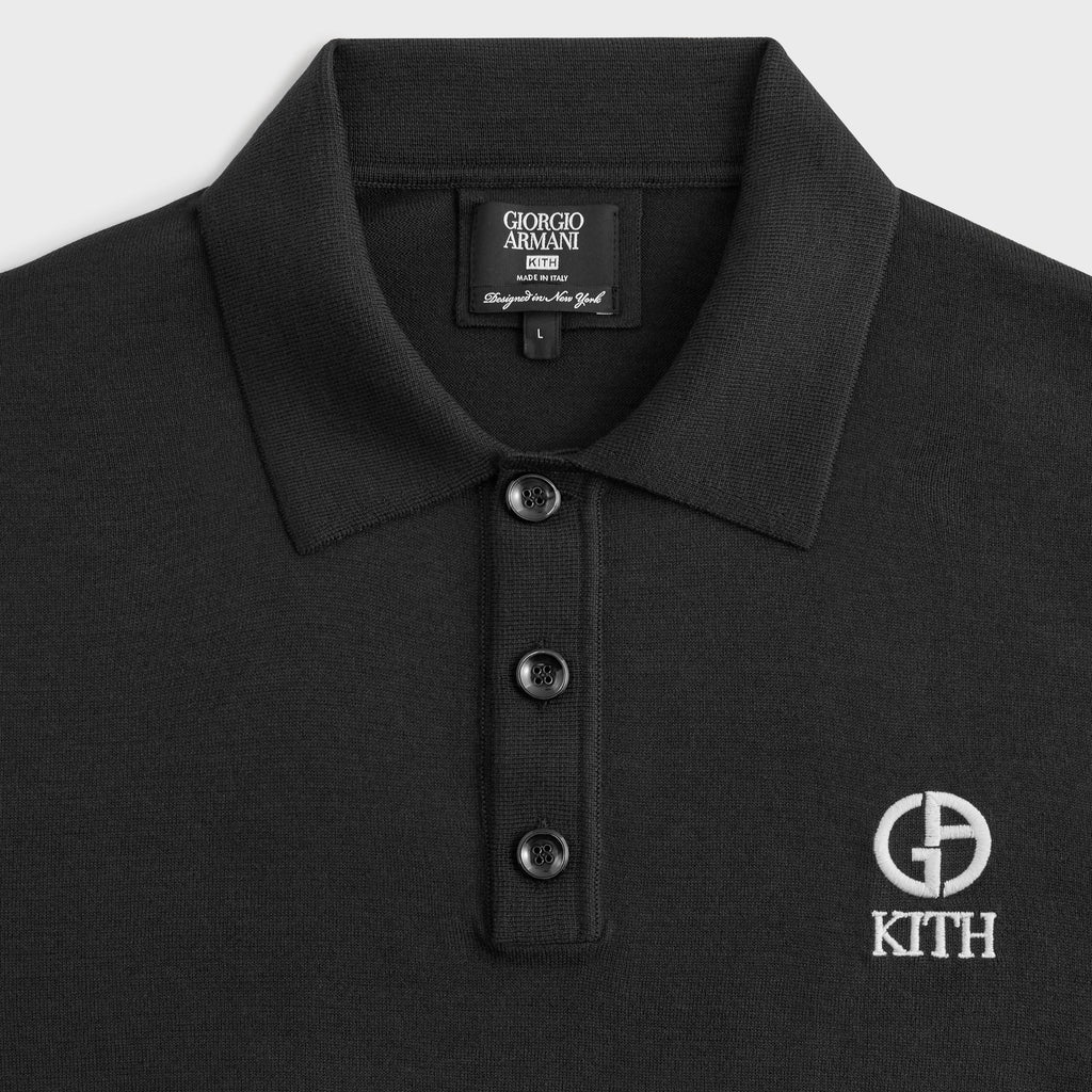Giorgio Armani & Kith Tilden Knit Polo - Ghost