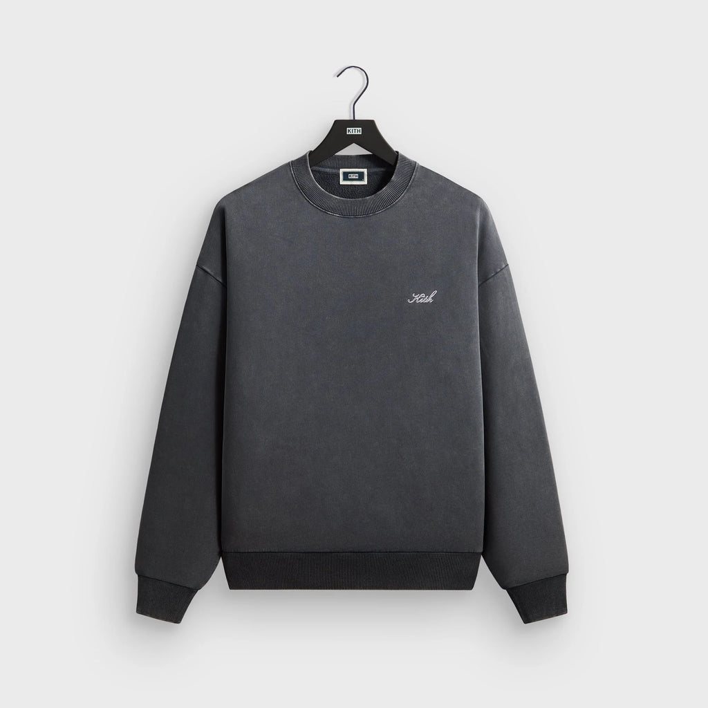 Kith Garment Dyed Nelson Crewneck - Asteroid