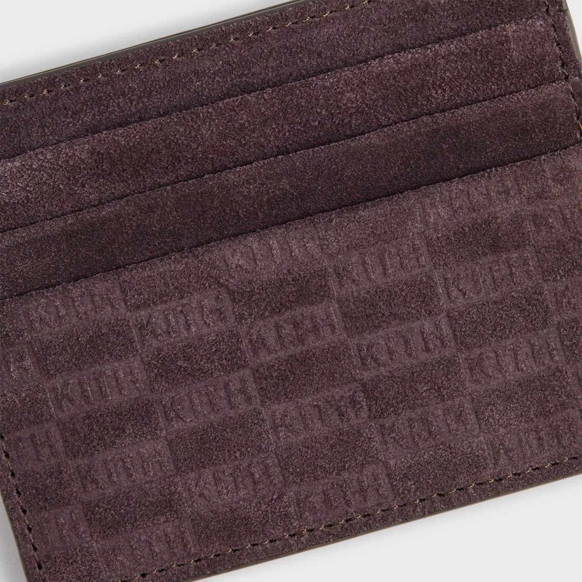 Kith Monogram Suede Card Holder - Incognito
