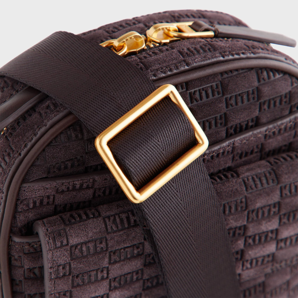 Kith Monogram Suede Passenger K15 Bag - Incognito