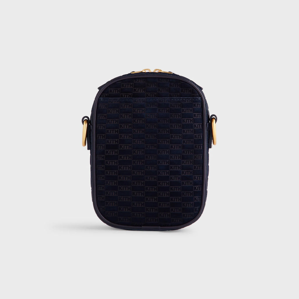 Kith Monogram Suede Passenger K15 Bag - Ink
