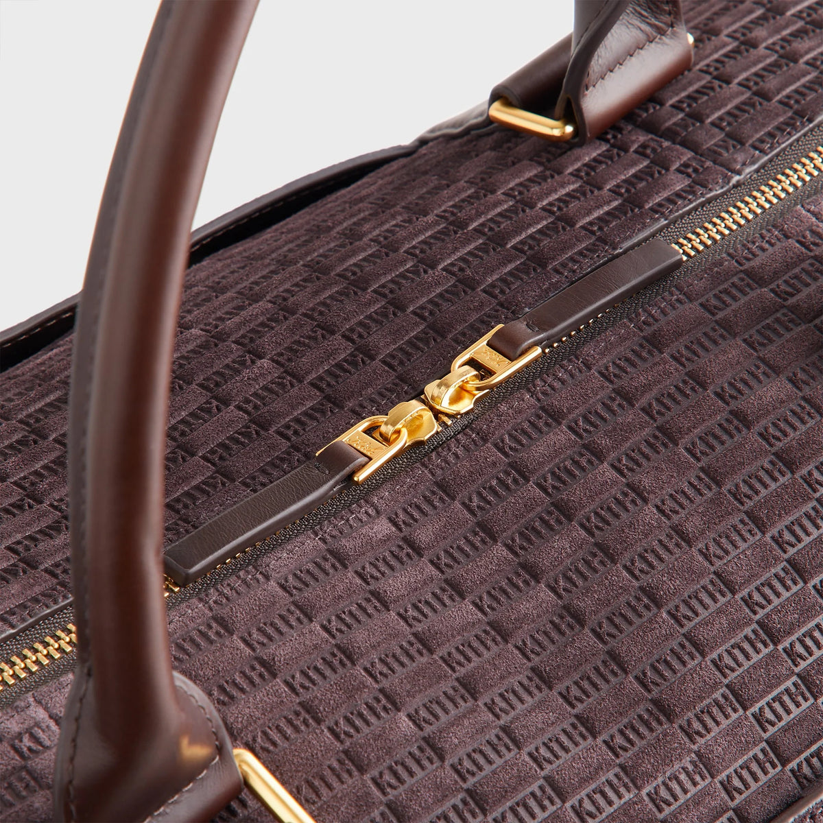Kith Monogram Suede Traveler K55 Bag - Incognito
