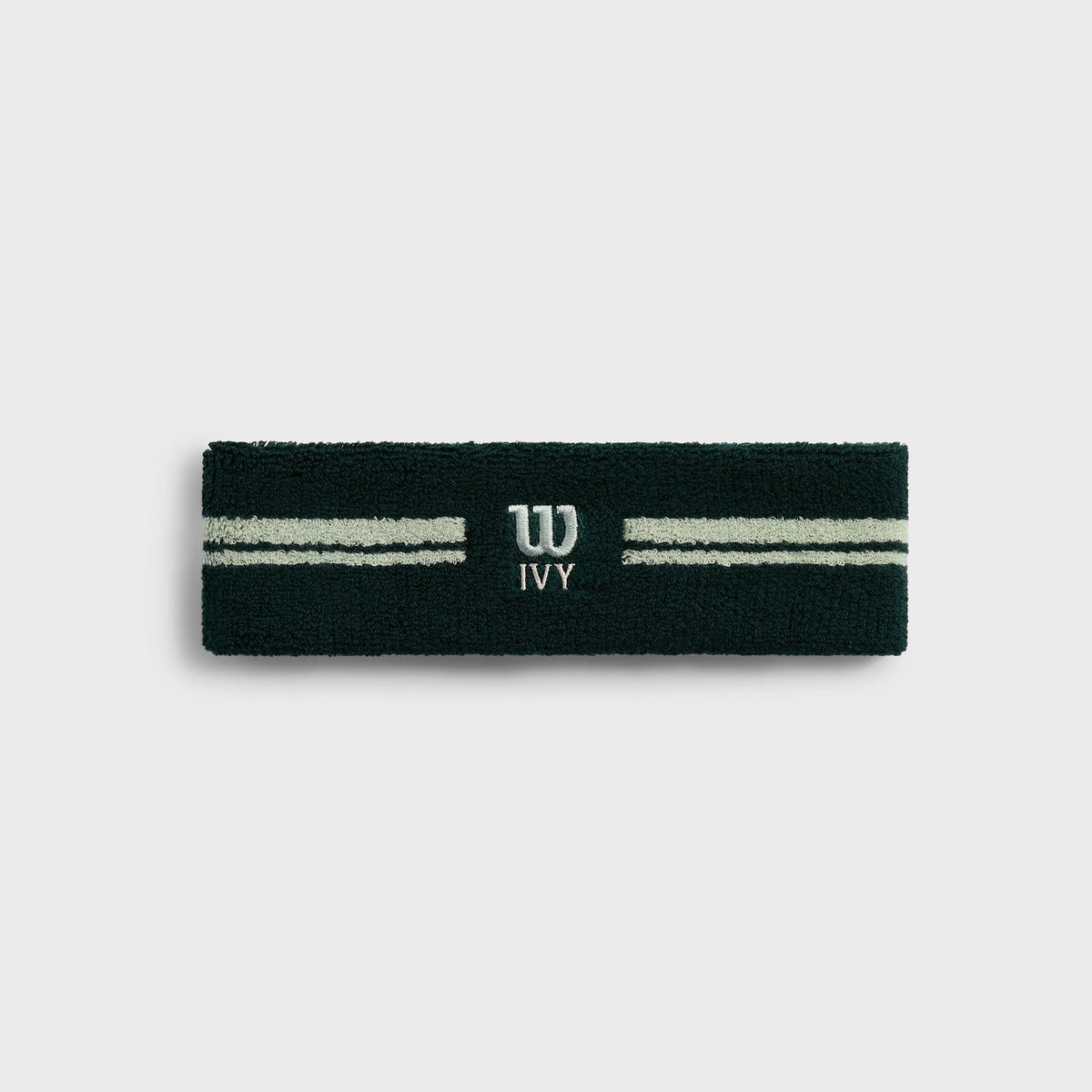 Kith Ivy for Wilson Terry Stripe Headband - Ivy Green