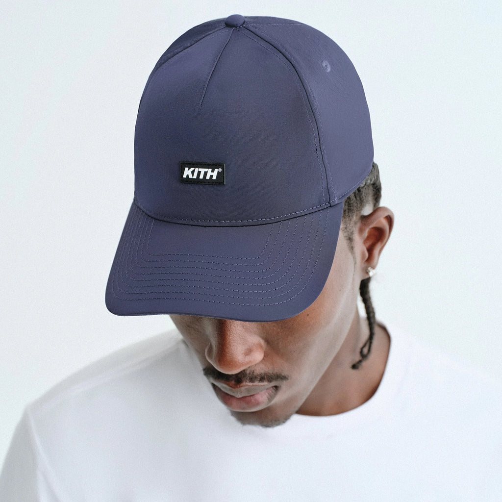 Kith Wrinkle Nylon Bay Low Pinch Crown Snapback - Nocturnal