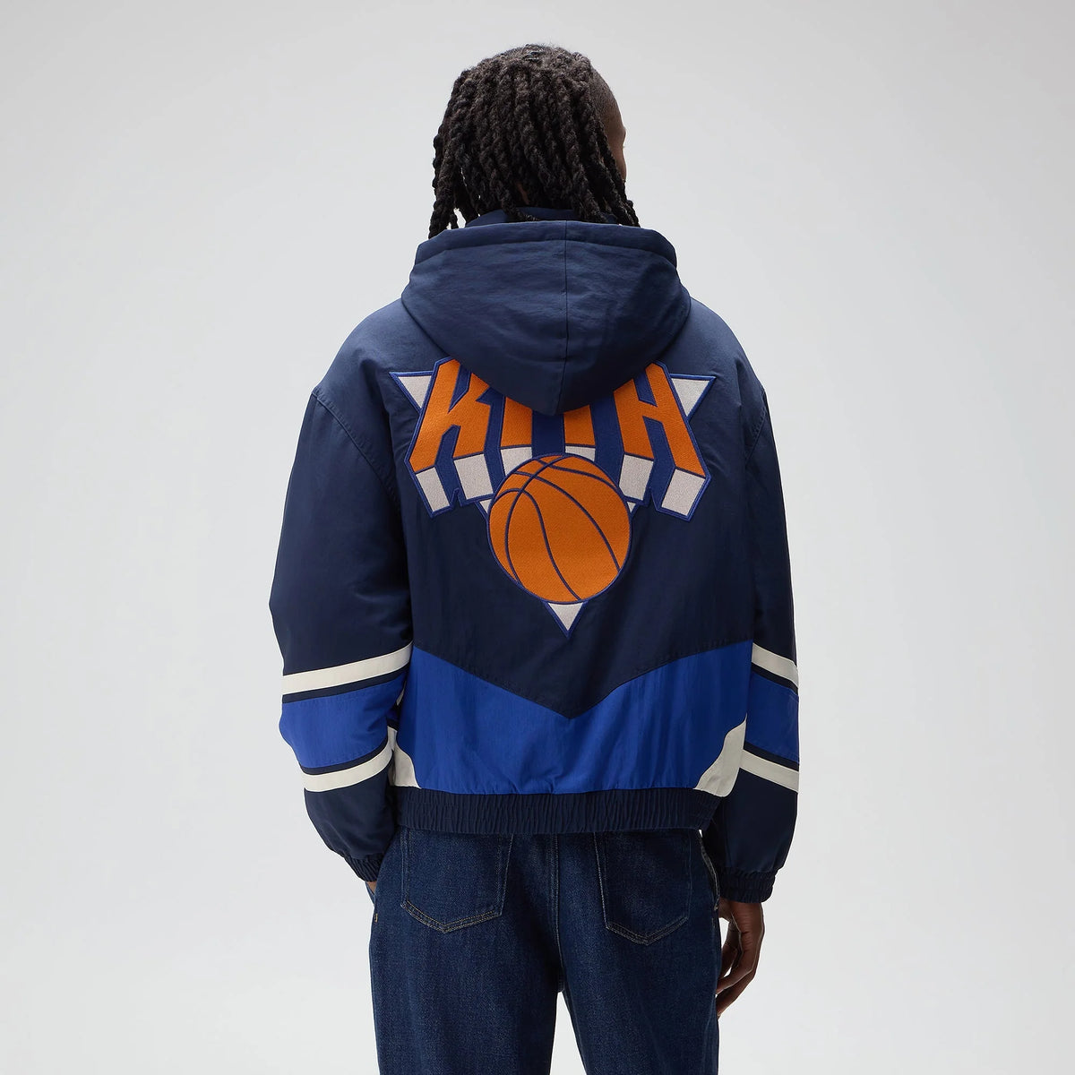 Kith for the New York Knicks Padded Nylon Jacket - Nocturnal