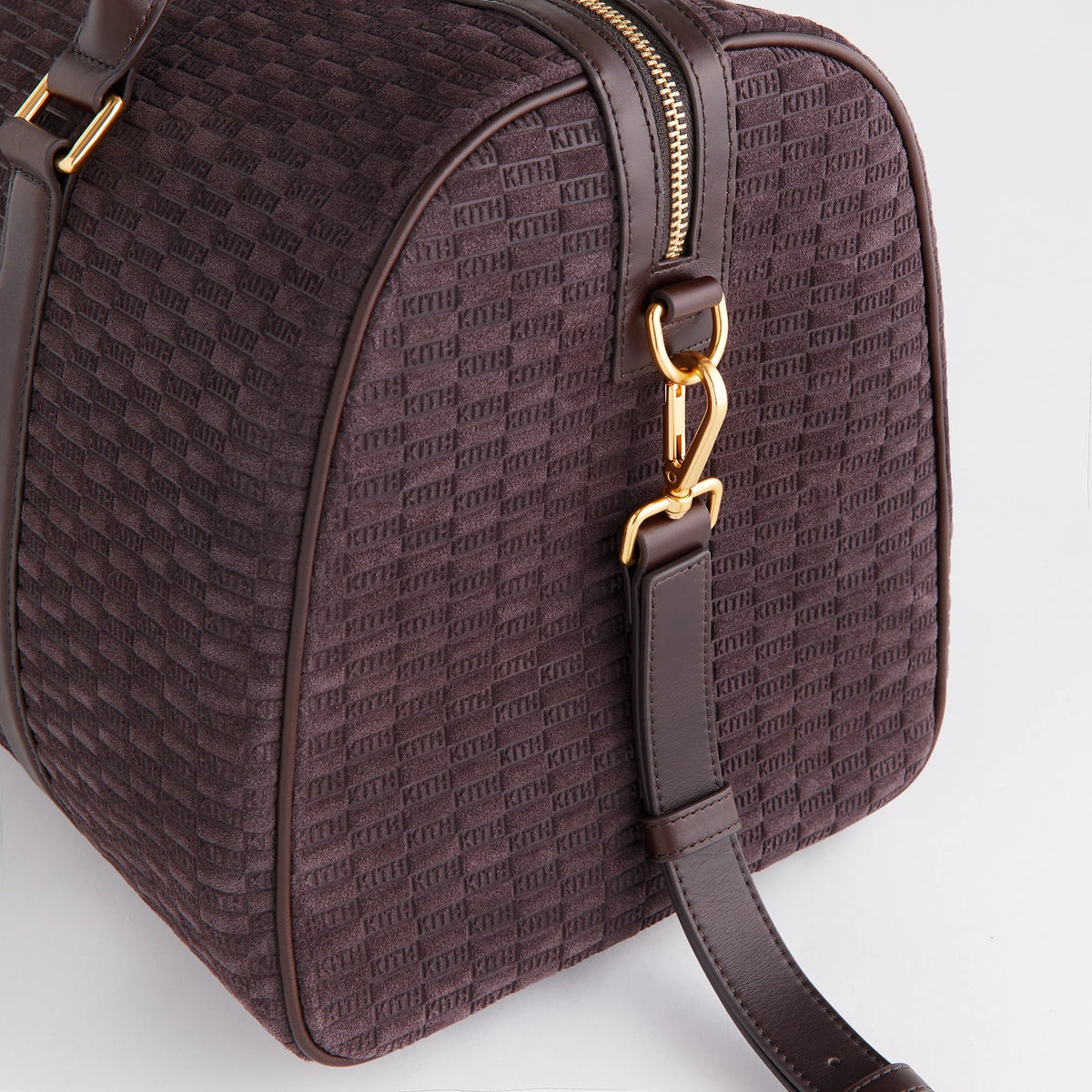 Kith Monogram Suede Traveler K40 Bag - Incognito