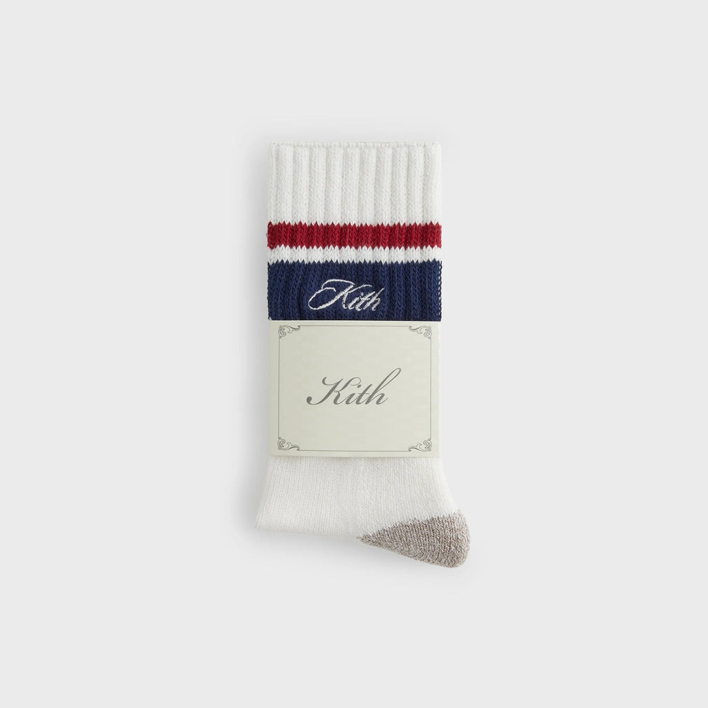 Kith Striped Chunky Crew Socks - Nocturnal