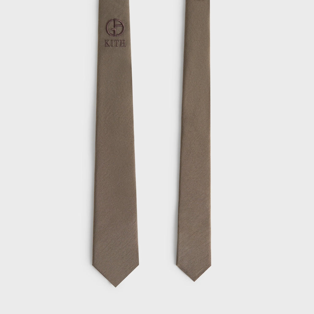 Giorgio Armani & Kith Silk Tie - Gravel