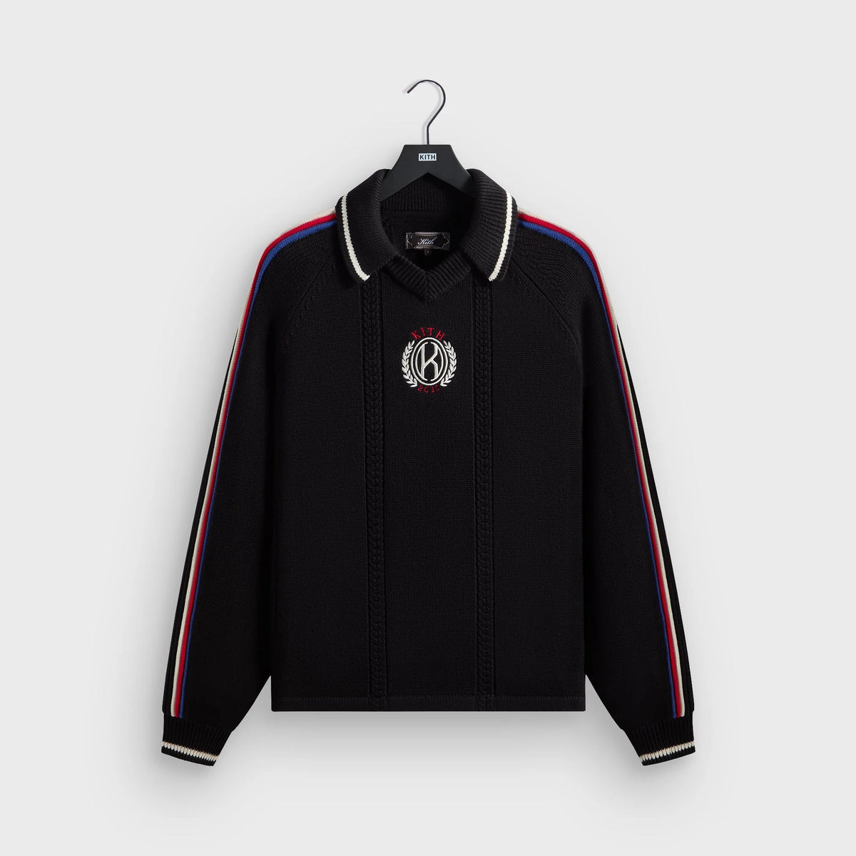 Kith Wagner Long Sleeve Soccer Sweater - Black