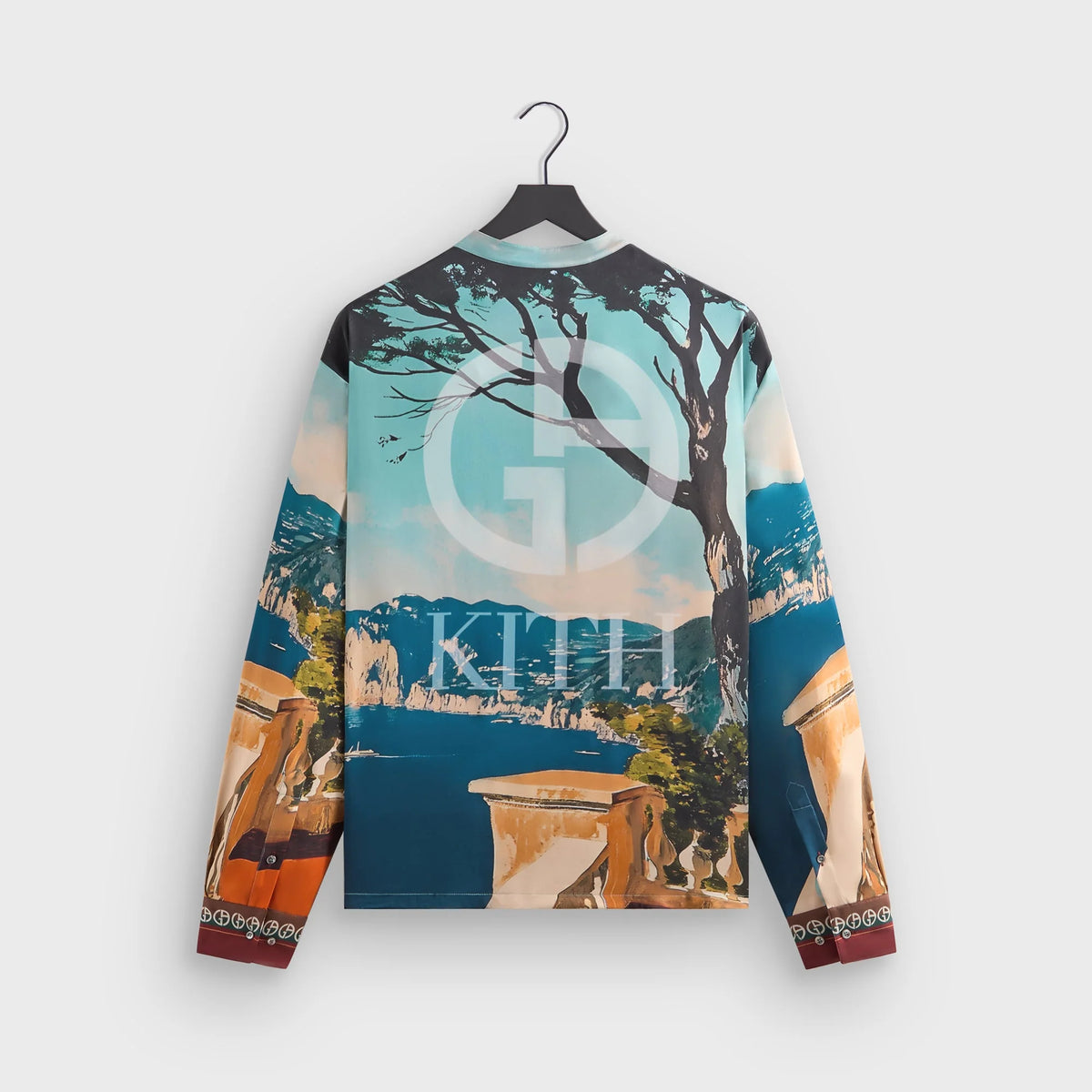 Giorgio Armani & Kith Capri Long Sleeve Zip-Up Shirt - Multi