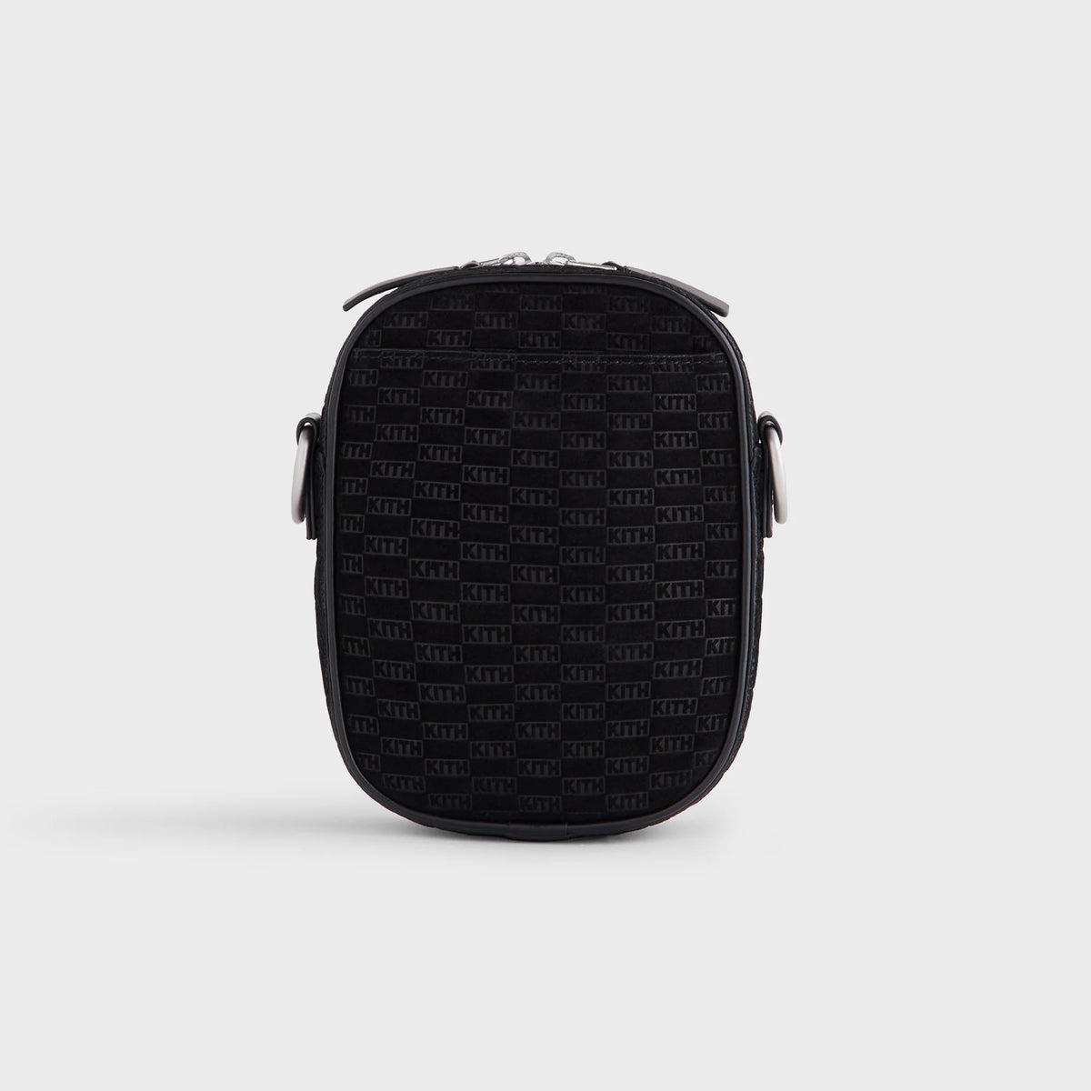 Kith Monogram Suede Passenger K15 Bag - Black