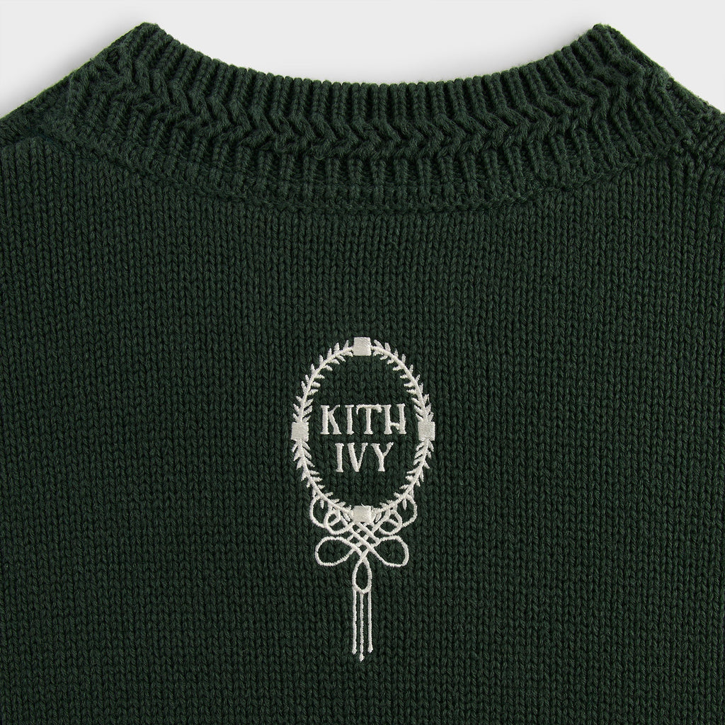 Kith Ivy Emblem Crewneck Sweater - Ivy Green
