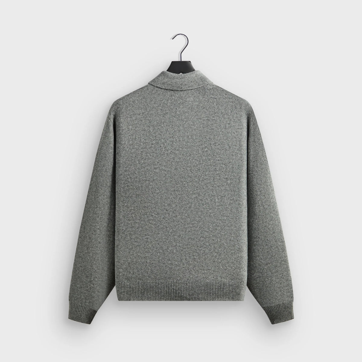 Kith Marled Harmon Rugby Pullover - Mid Heather Grey