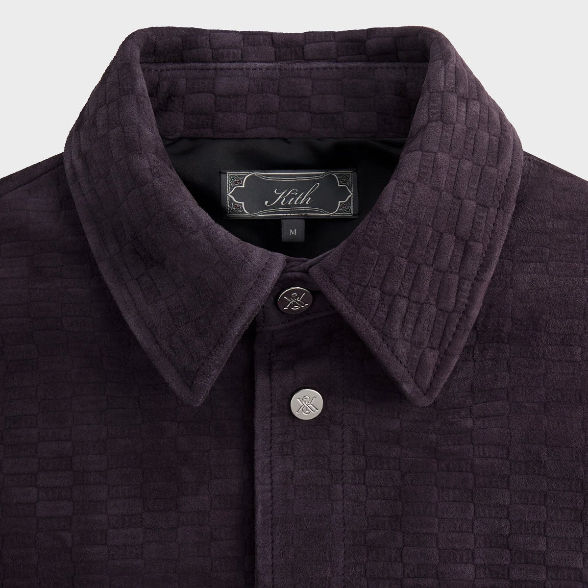 Kith Monogram Suede Apollo II Shirt - Belladonna
