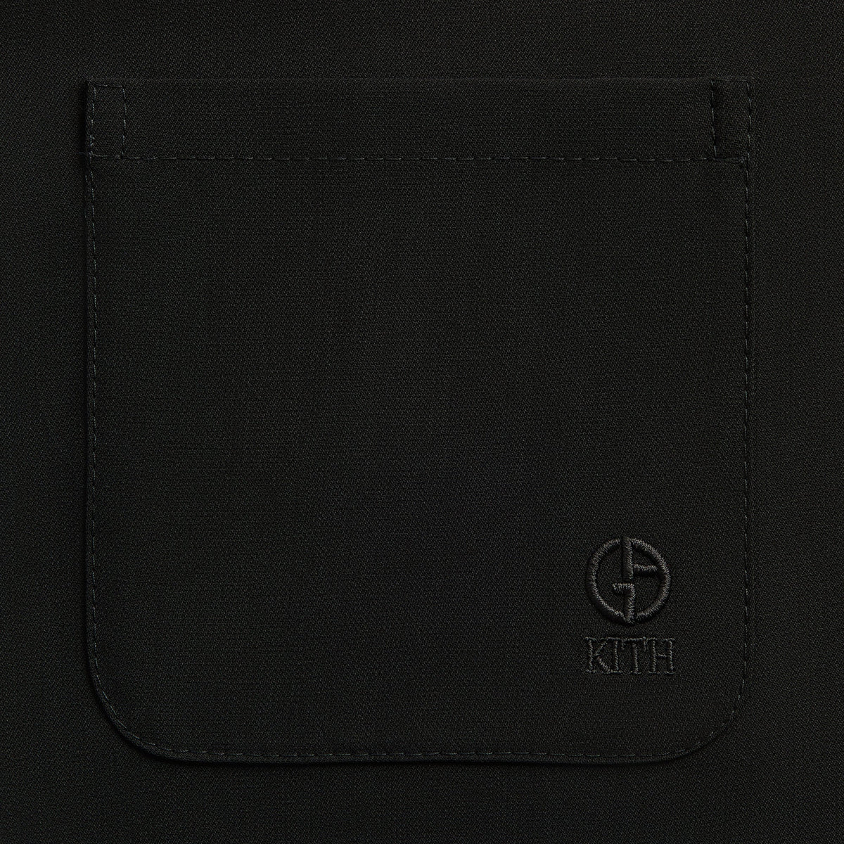 Giorgio Armani & Kith &Kin Milano Crepe Entrepreneur Shirt - Black