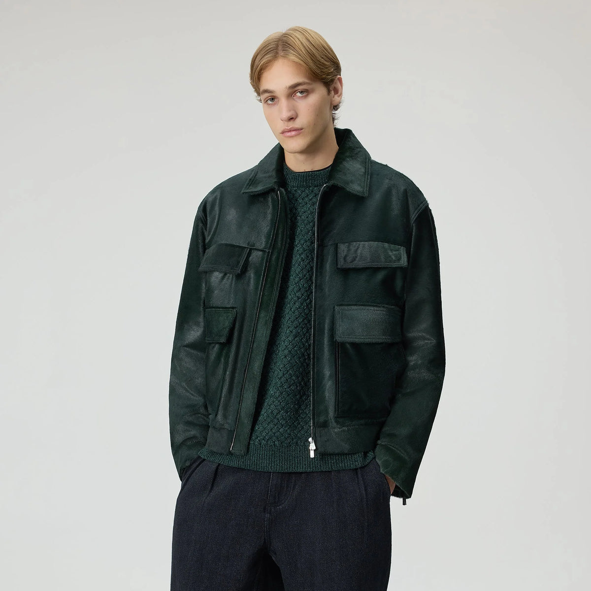 &Kin Orion Ponyhair Jacket - Stadium