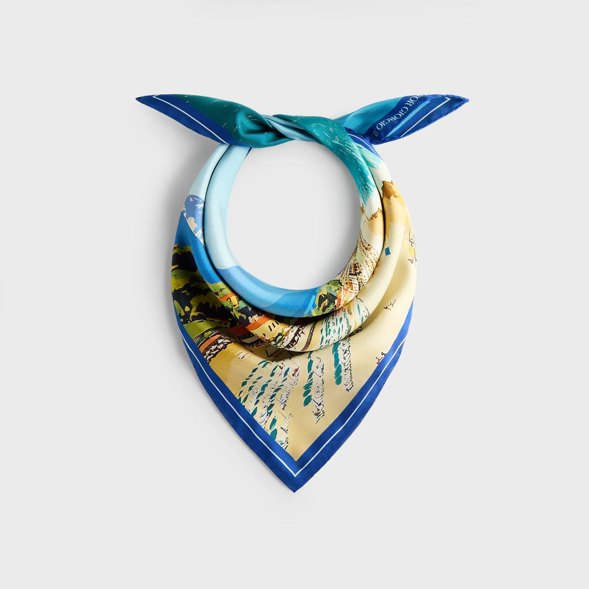 Giorgio Armani & Kith Forte dei Marmi Printed Silk Bandana - Multi