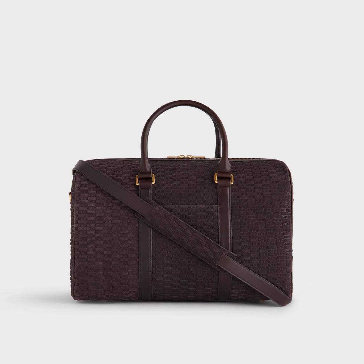 Kith Monogram Suede Traveler K40 Bag - Incognito