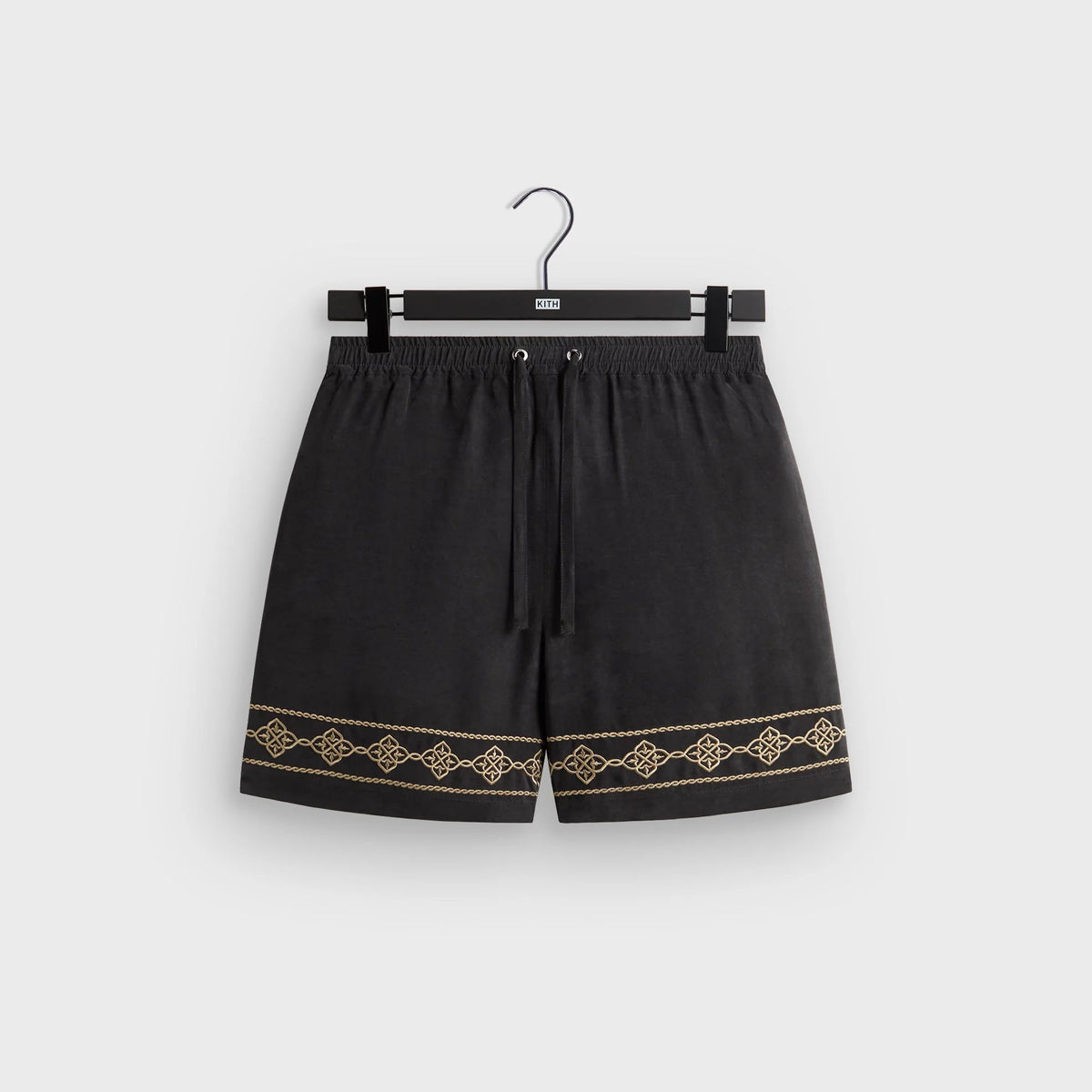 Kith Cupro Linen Cedar Short - Black
