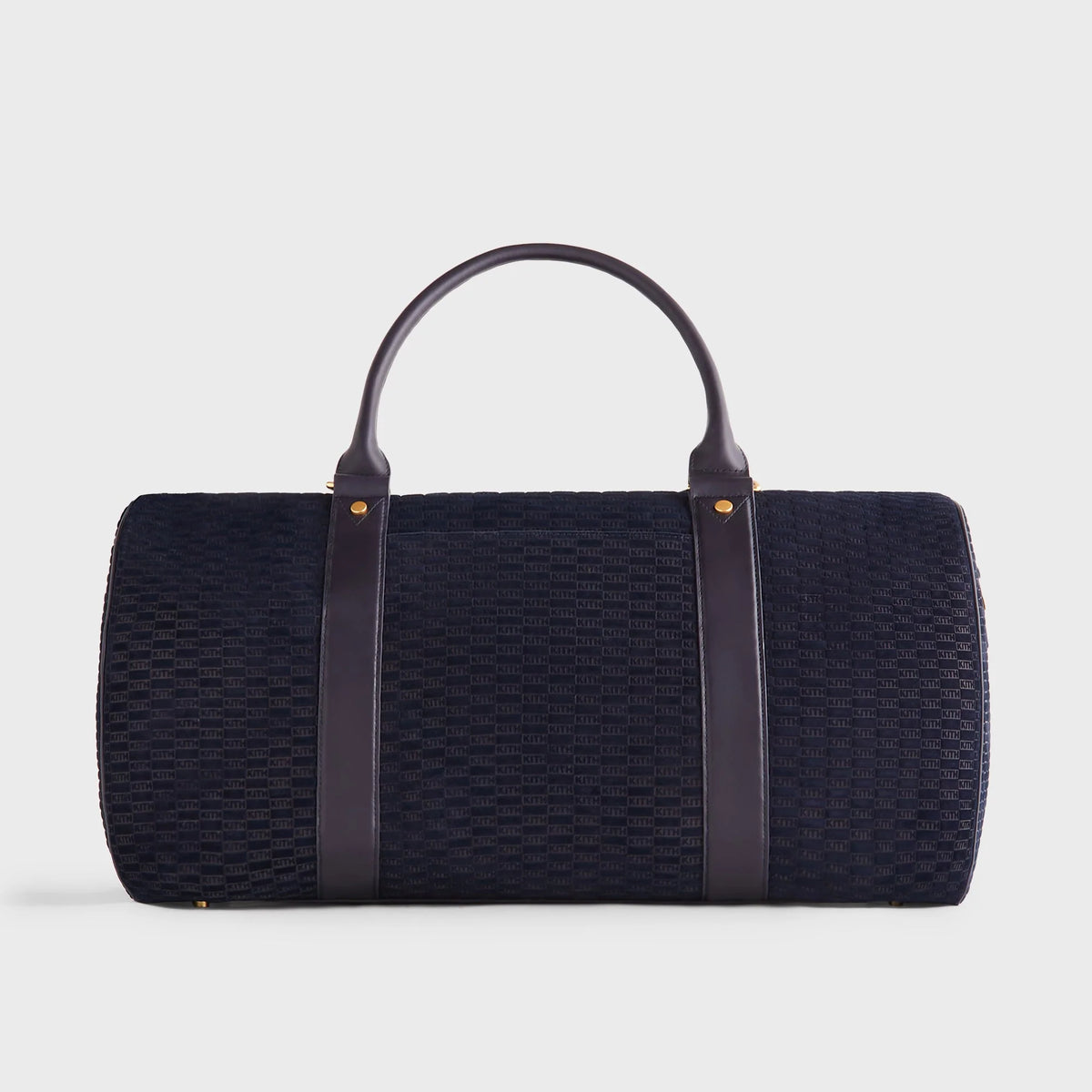 Kith Monogram Suede Traveler K55 Bag - Ink