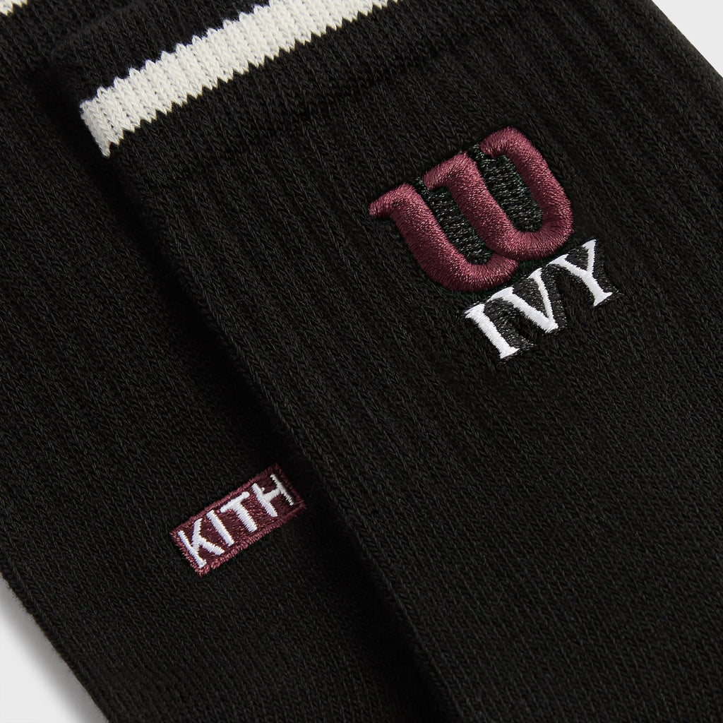 Kith Ivy for Wilson Quarter Top Socks - Black
