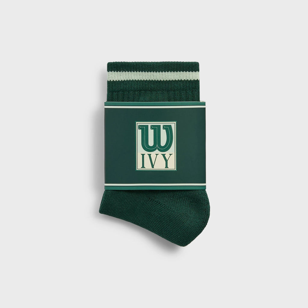 Kith Ivy for Wilson Quarter Top Socks - Ivy Green