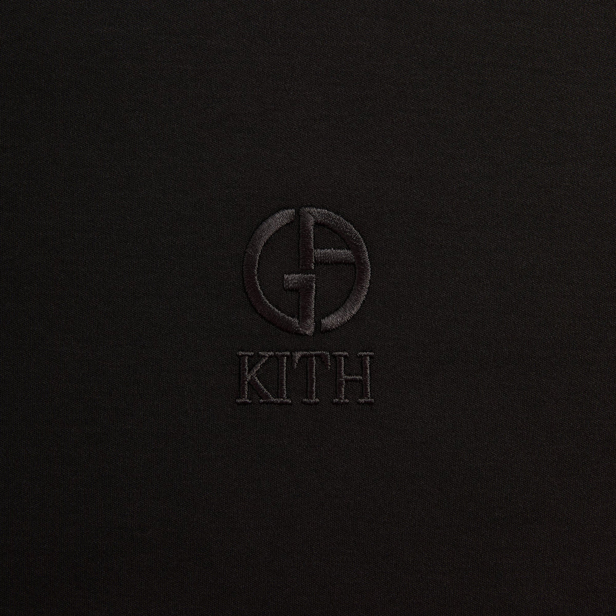 Giorgio Armani & Kith Logo Tee - Black