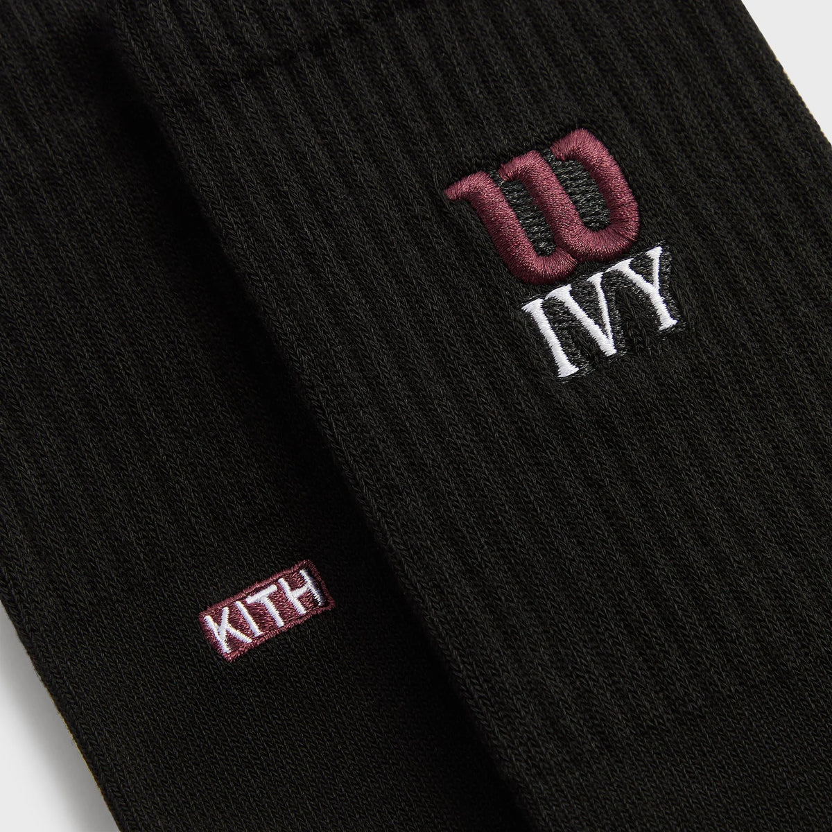 Kith Ivy for Wilson Logo Crew Socks - Black