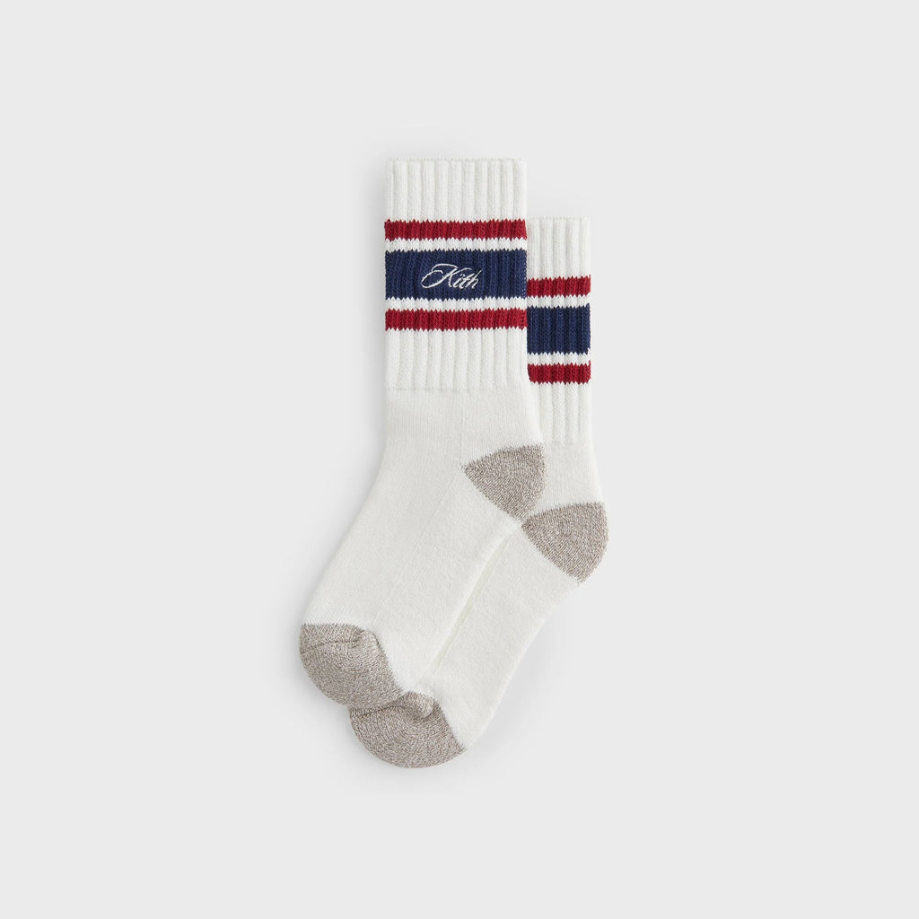 Kith Striped Chunky Crew Socks - Nocturnal