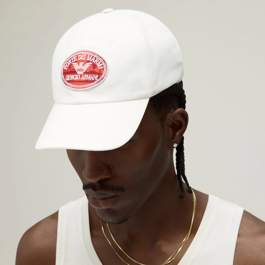 Giorgio Armani & Kith Forte dei Marmi Classic Cap - White