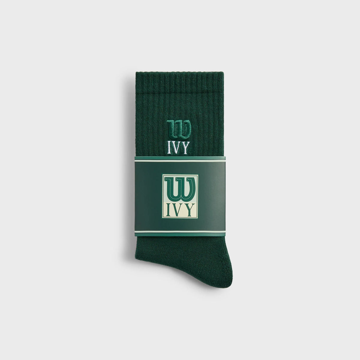 Kith Ivy for Wilson Logo Crew Socks - Ivy Green