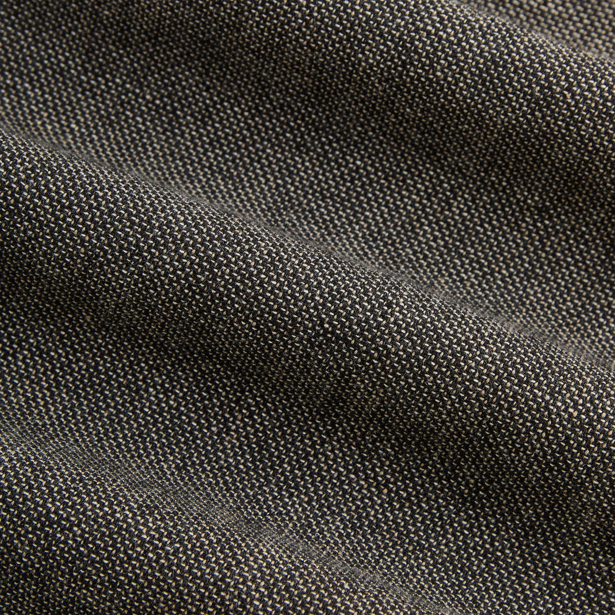&Kin Textured Linen Flax Brynn Pleated Pant  - Black Melange
