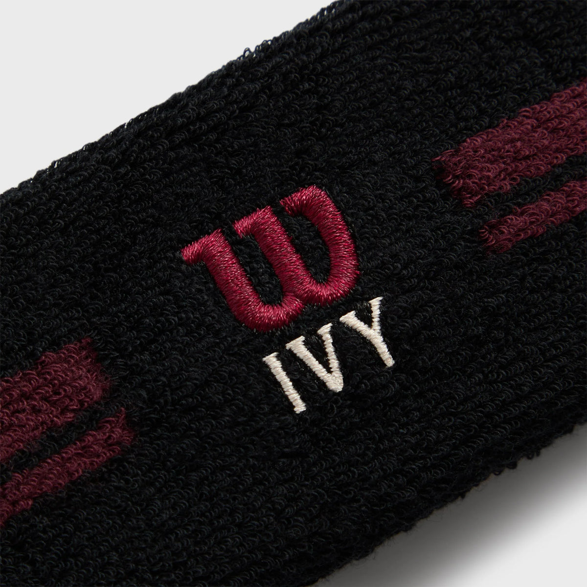Kith Ivy for Wilson Terry Stripe Headband - Black