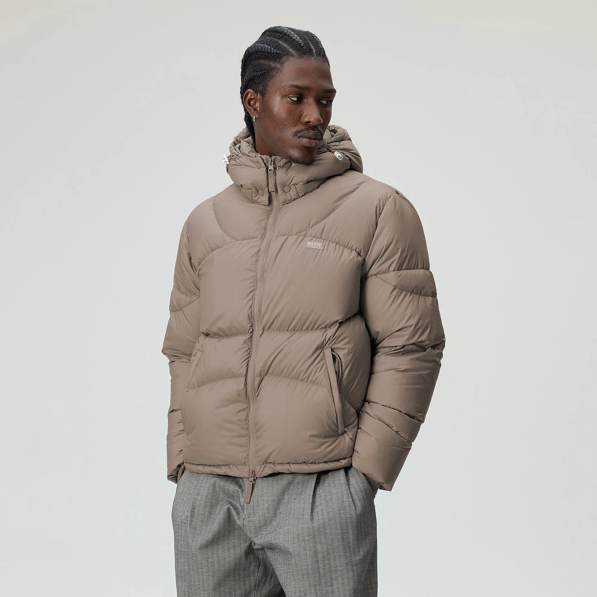 Kith Matte Stretch Taffeta Corey Puffer - Quicksand