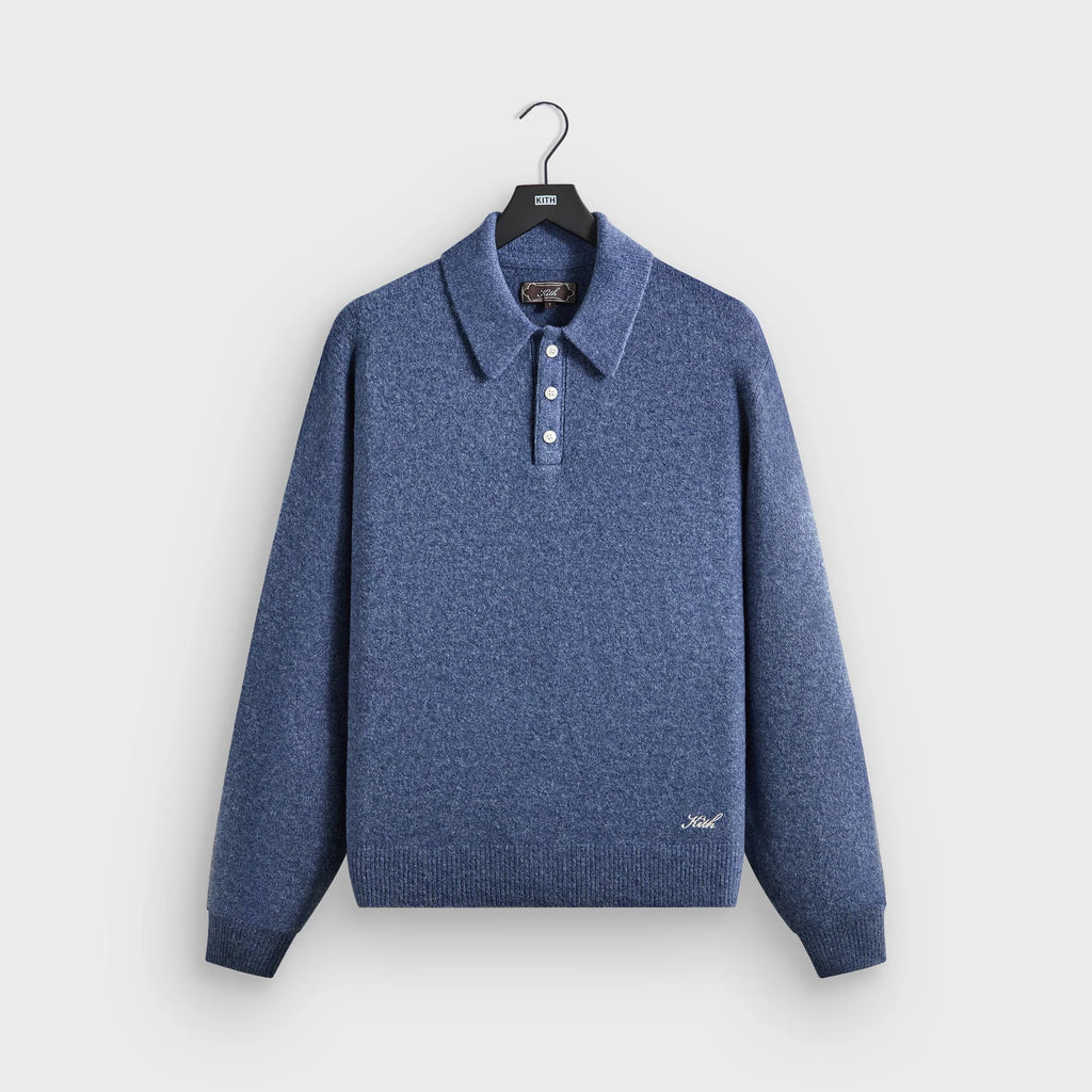 Kith Marled Harmon Rugby Pullover - Farrow