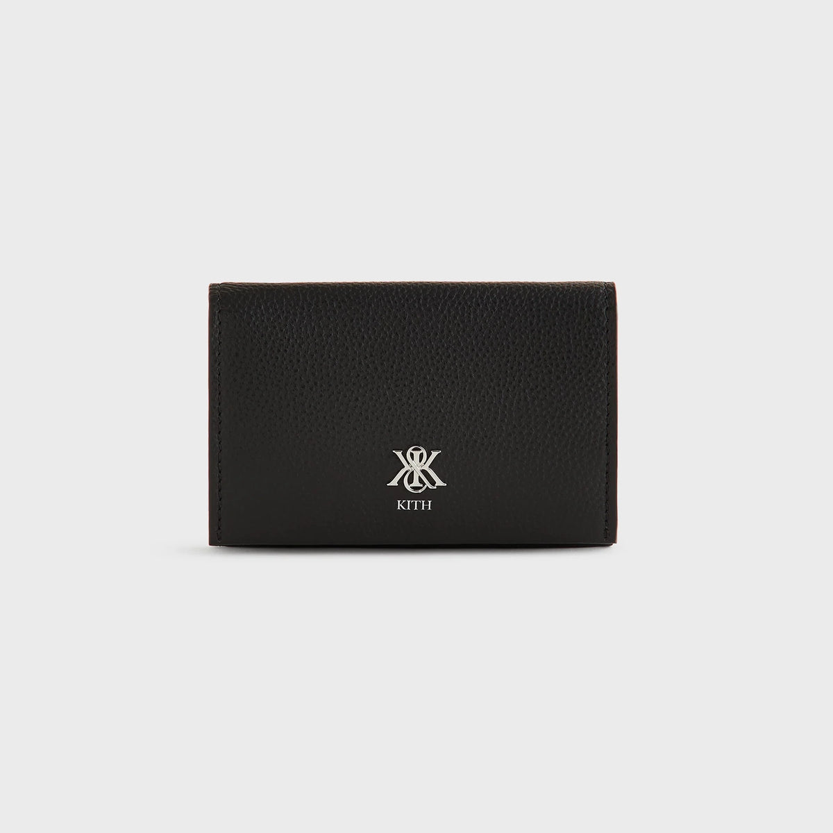 Kith Tumbled Leather Card Holder - Black