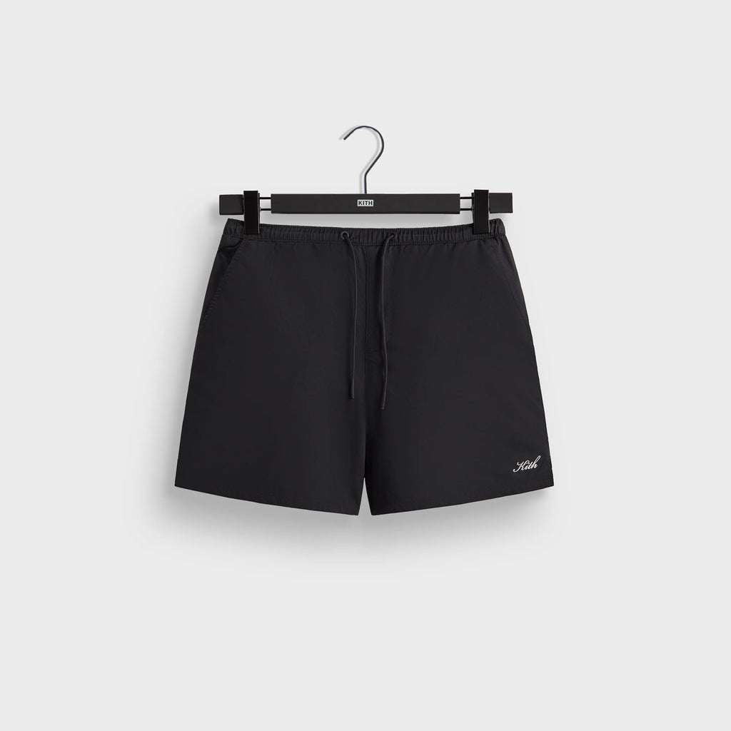 Kith Twill Collins Swim Short - Black