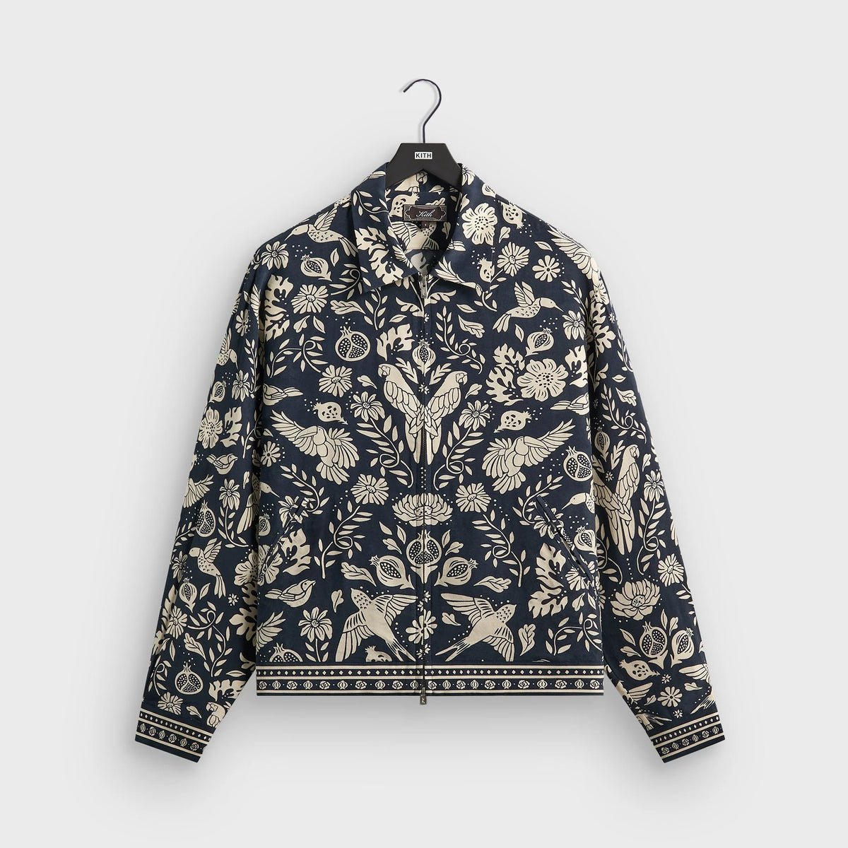 Kith Cupro Linen Connor Blouson Jacket - Nocturnal