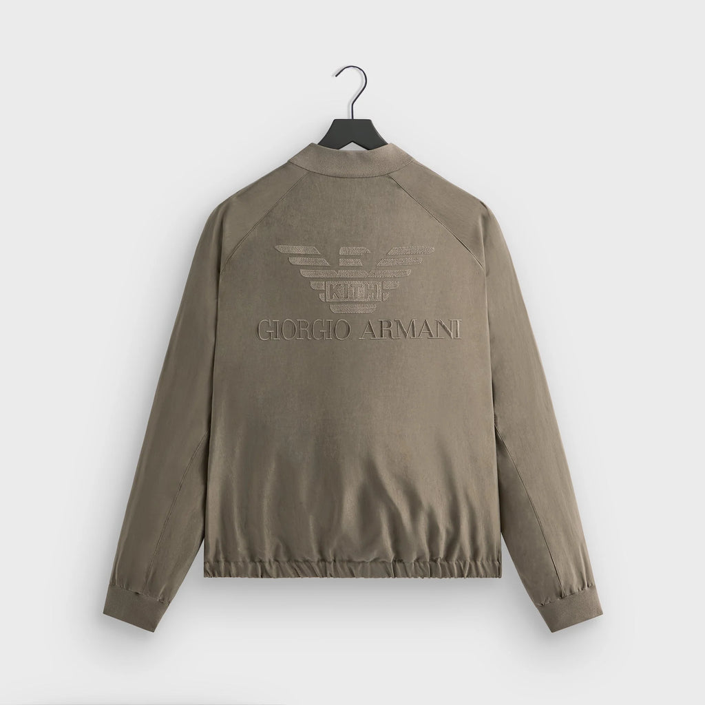 Giorgio Armani & Kith Silky Bomber Jacket - Gravel