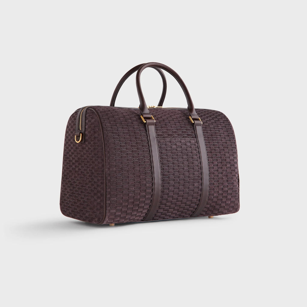 Kith Monogram Suede Traveler K40 Bag - Incognito