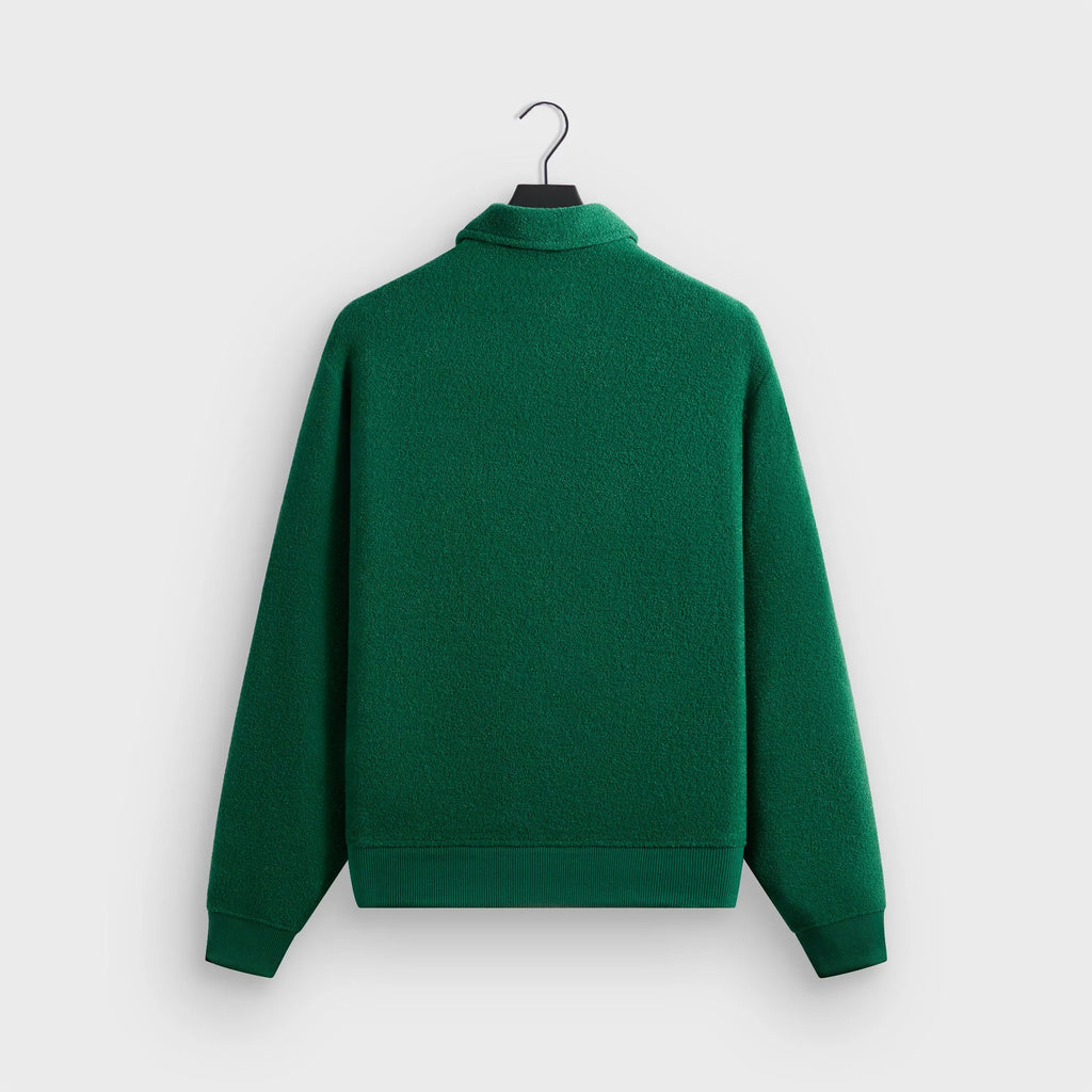 Kith Towel Boucle Long Sleeve Drew Polo - Newt
