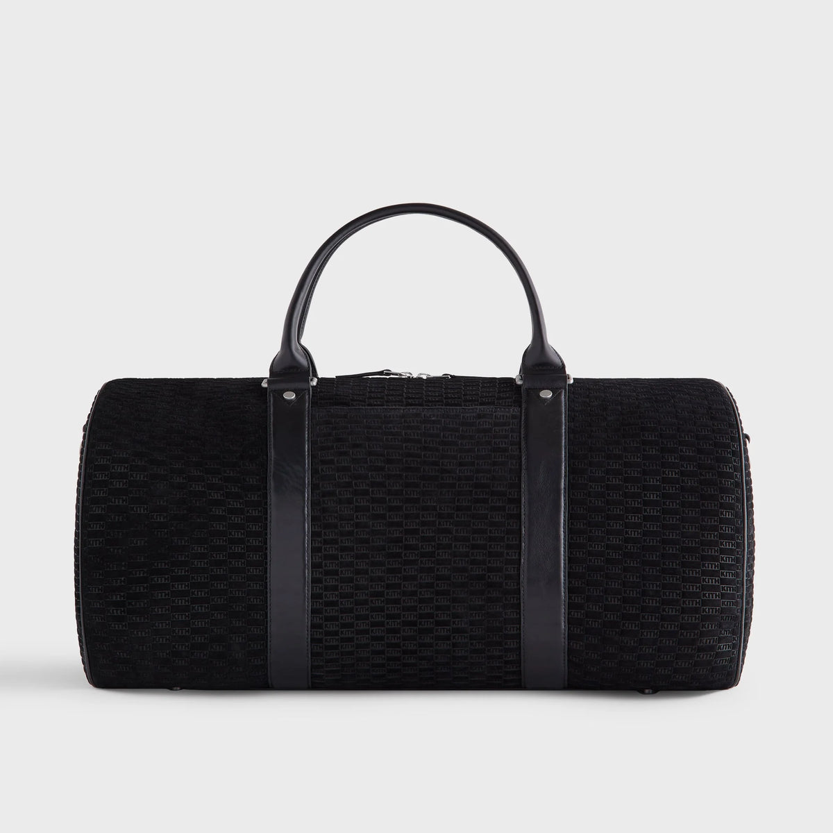 Kith Monogram Suede Traveler K55 Bag - Black