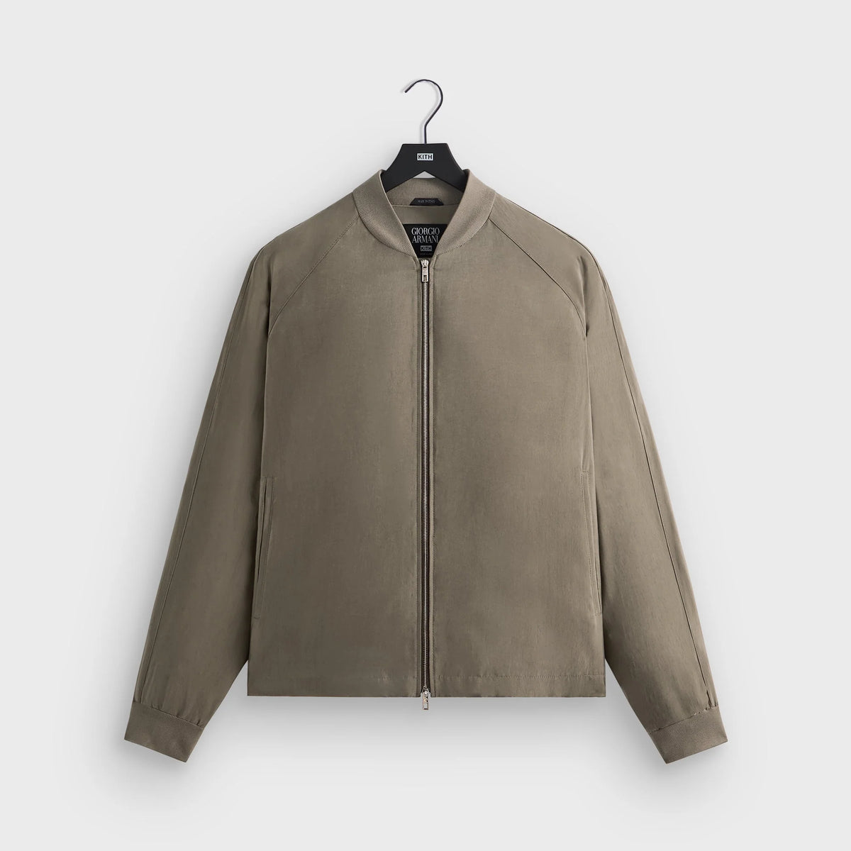Giorgio Armani & Kith Silky Bomber Jacket - Gravel
