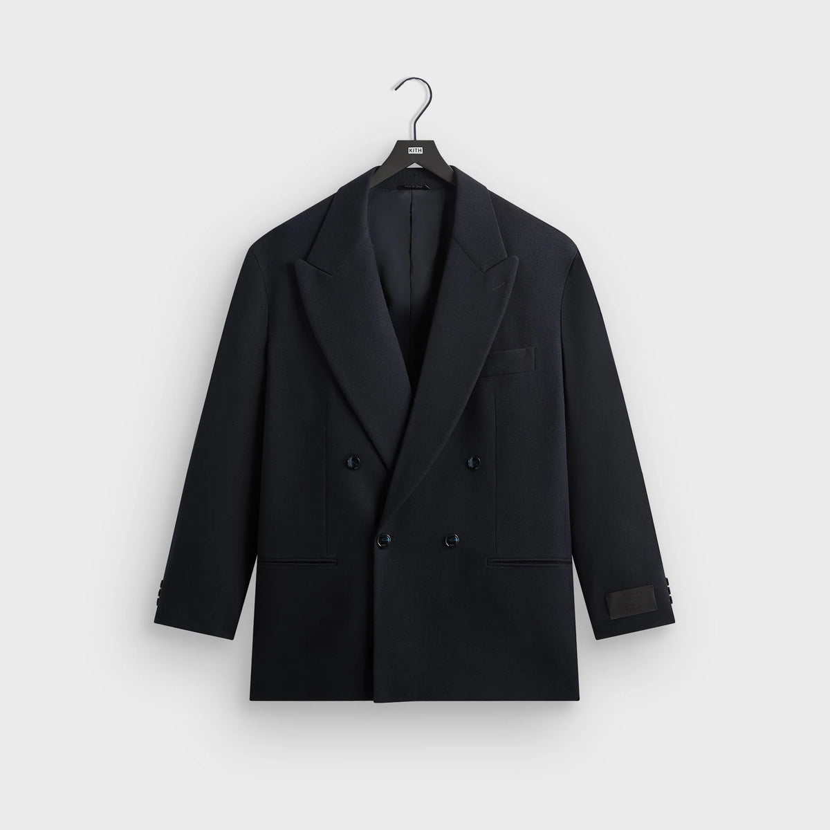 Giorgio Armani & Kith &Kin The Traveler Virgin Wool Double-Breasted Jacket - Ink